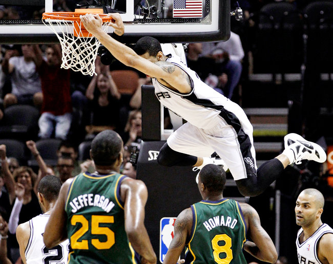 Jazz Spurs Basketball_AP