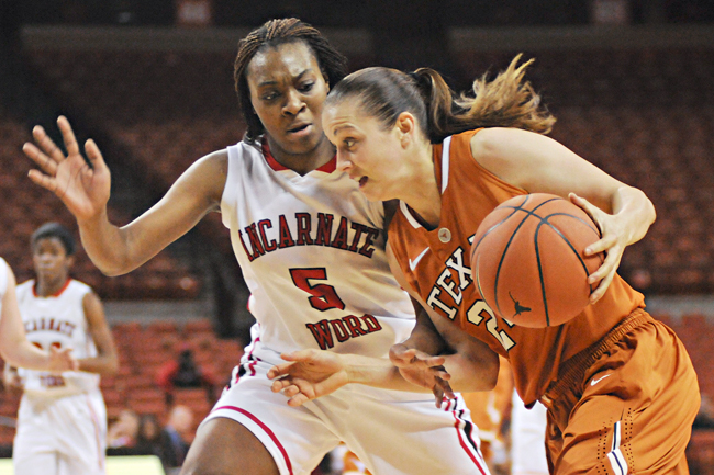 <p>Junior guard Chassidy Fussell rallies for 18 points against Incarnate Word.  </p>
