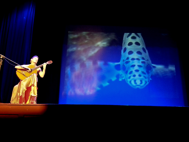 <p>Susan McDonald will be performing “The Aquarium: a Marine Micro-Ballet for Guitar and Sea Creatures” at the Cactus Cafe on March 21. (Photo courtesy of Susan McDonald)</p>
