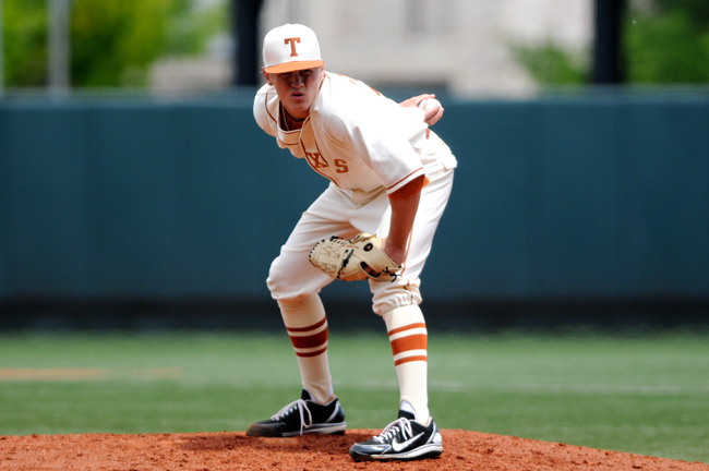 <p>Nathan Thornhill has the highest ERA of Longhorn starting ptichers at 2.54 and Texas sits at the bottom of the Big 12 standings.</p>
