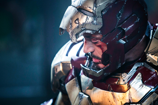 <p>Tony Sark (Robert Downey Jr.) is challenged like never before in "Iron Man 3." (Photo courtesy of Paramount Pictures)</p>
