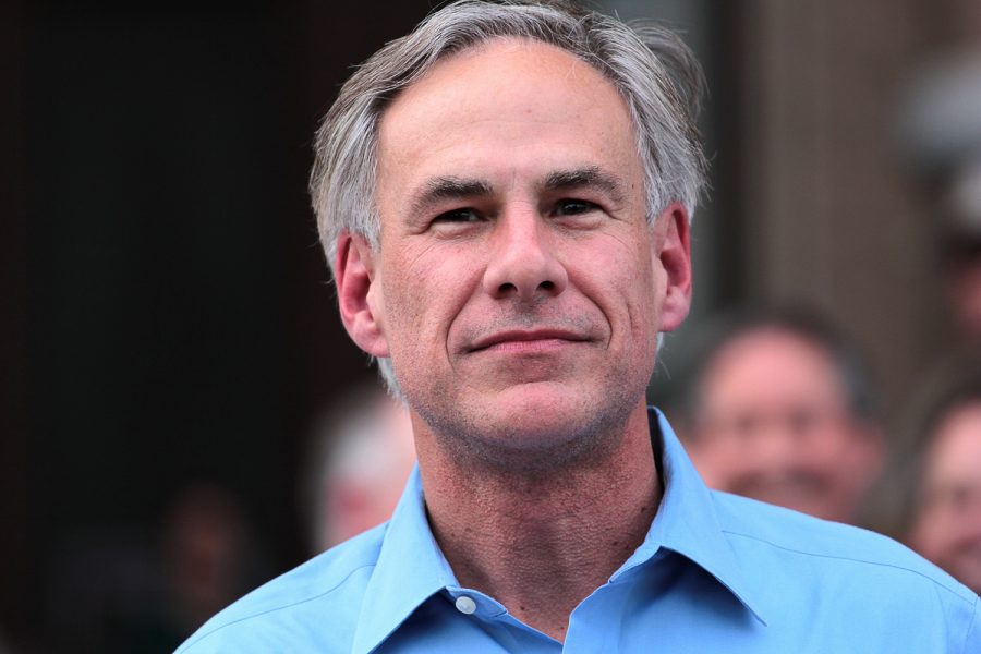 <p>Attorney General Greg Abbott pauses for applause at the pro-choice rally on the south steps of the Texas capitol on July 8, 2013. Abbott officially won the Republican gubernatorial primary on March 4 and will face off against state Sen. Wendy Davis, D-Fort Worth.</p>
