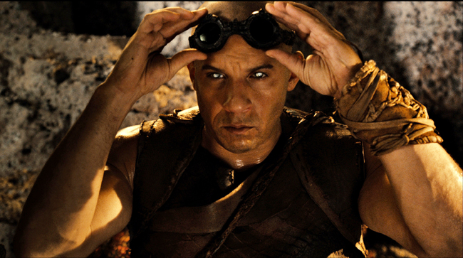 <p>This film image released by Universal Pictures shows Vin Diesel in a scene from "Riddick."</p>
