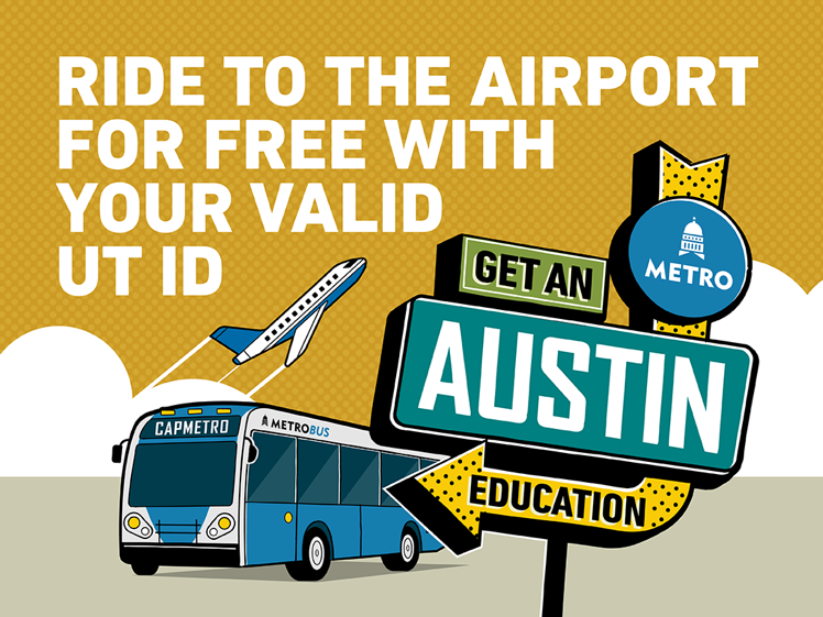 Graphic+saying+Ride+to+the+airport+for+free+with+your+valid+UT+ID