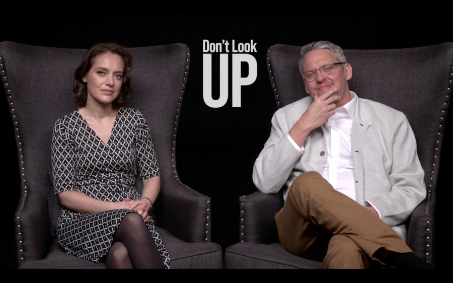  Dr. Amy Mainzer and Adam McKay during the roundtable interview. 

