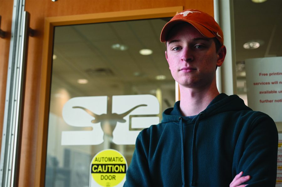 Economics and Spanish sophomore Colby Jones resigned as student government’s executive agency director in January. Colby said he felt the issues regarding Tejas Club affiliated members were removed from the organization as a whole.