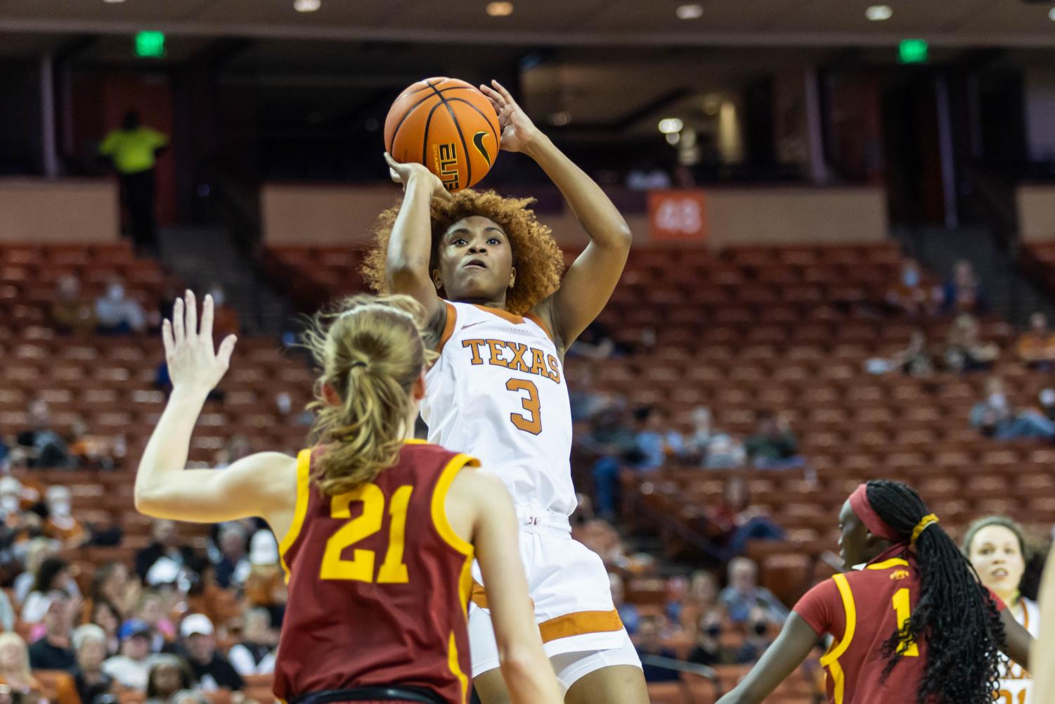 No 11 Texas Womens Basketball Takes Down Tcu 77 42 Extends Win