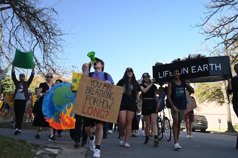 UT students, community march for climate action 