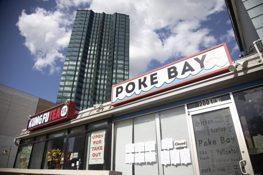 The building on the corner of West 20th and Guadalupe Street was purchased by The University of Texas. Shops like Poke Bay and Kung Fu Tea are being forced to close or relocate.