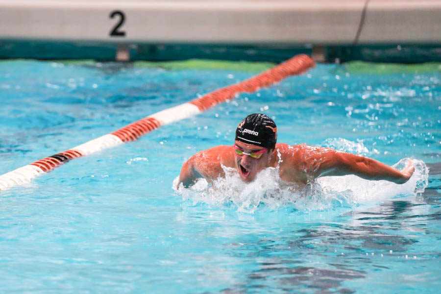 Texas swimming holds first Sam Kendricks Memorial Orange And White Classic