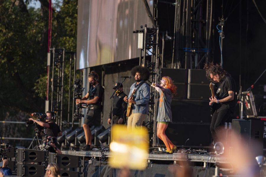 Paramore performs on the American Express stage at Austin City Limits on October 9, 2022. 