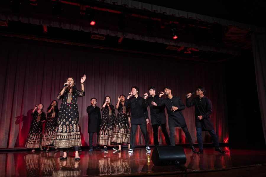 On Jan. 21, 2023, an acapella group preforms at the South Asian Acapella Competition called Jeena. The Indian Student Association donated all proceeds to charity.