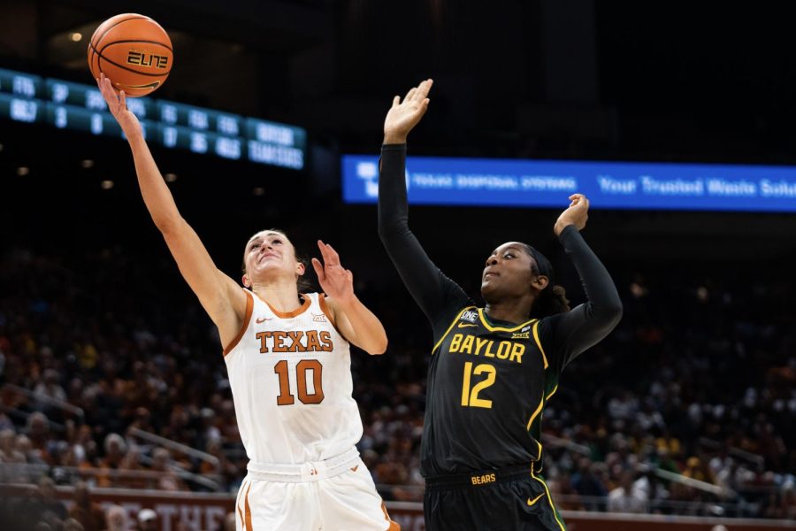 No. 12 Texas women’s basketball secures co-ownership of Big 12 Championship title after 80-52 victory over Kansas State