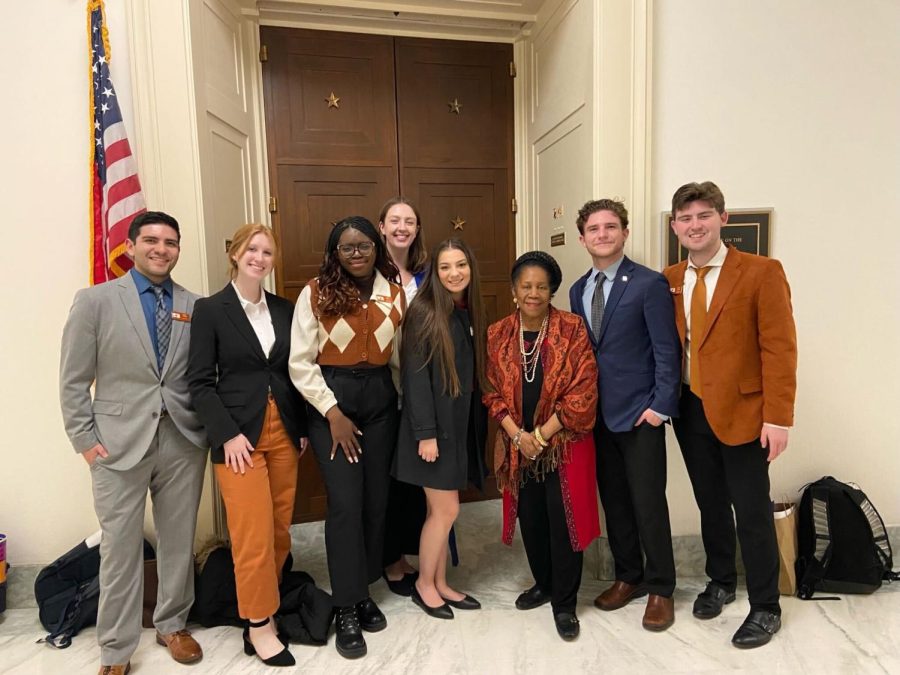 Student Government representatives attend Big 12 on the Hill Conference to advocate for mental health, college affordability