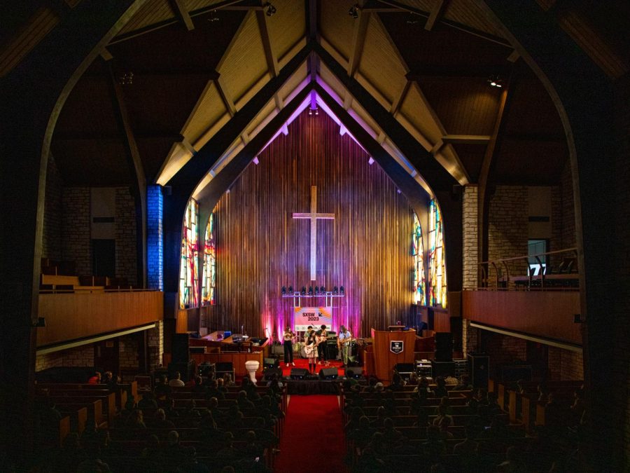 The Ophelias perform at Central Presbyterian Church on March 14, 2023.