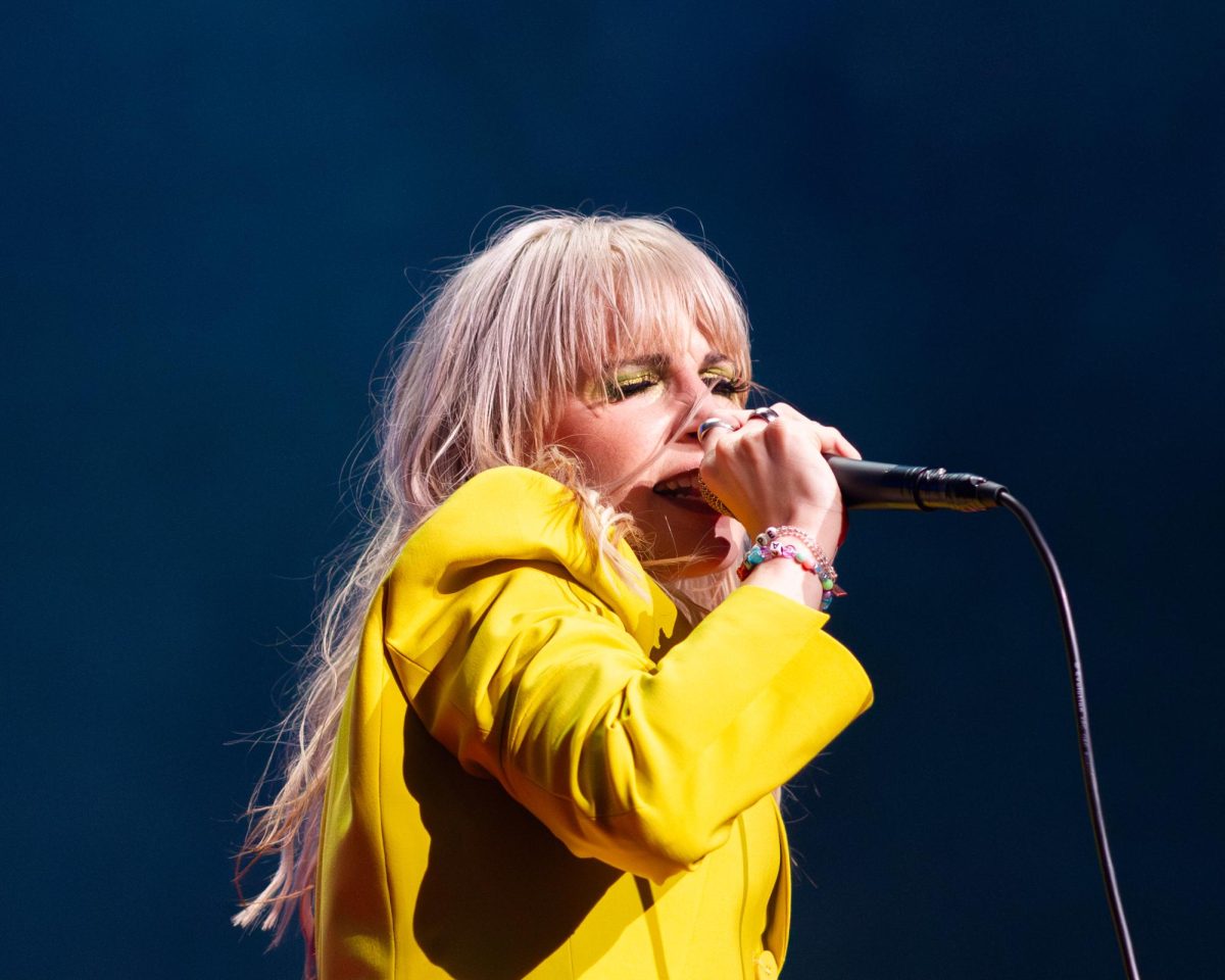 Hayley Williams sings at Paramores show in Austin, Texas on July 9, 2023. Williams is the lead singer and one of three members of Paramore, of which she has been a member for almost 20 years.