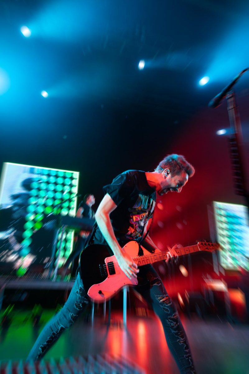 All Time Low performs at the Aztec Theater in San Antonio, Texas on May 30, 2023.