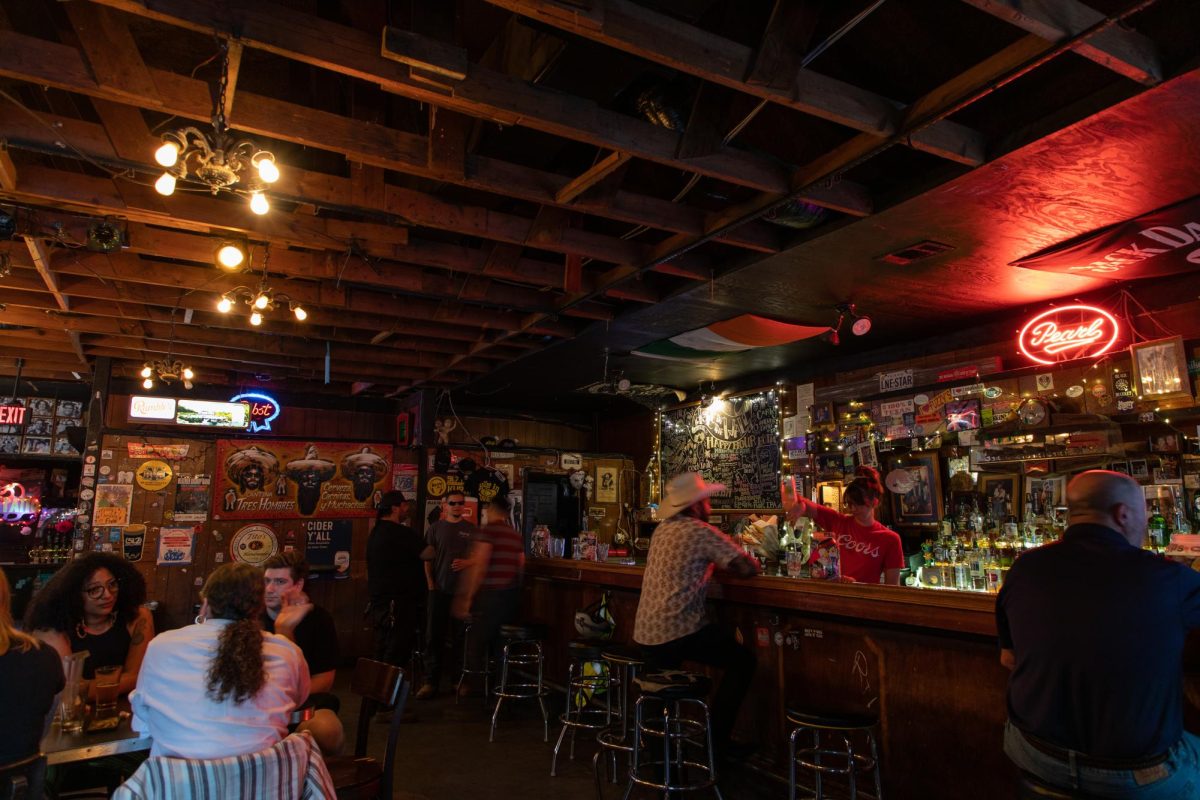 Bargoers enjoy drinks and company at Hole in the Wall on August 31, 2023. 