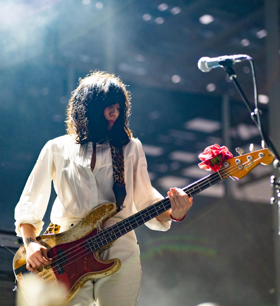 Paz Lenchantin, bassist of The Pixies, performs at the Moody Amphitheater in Austin, Texas, on June 25th, 2023. The Pixies are currently on their tour titled “Doggerel.