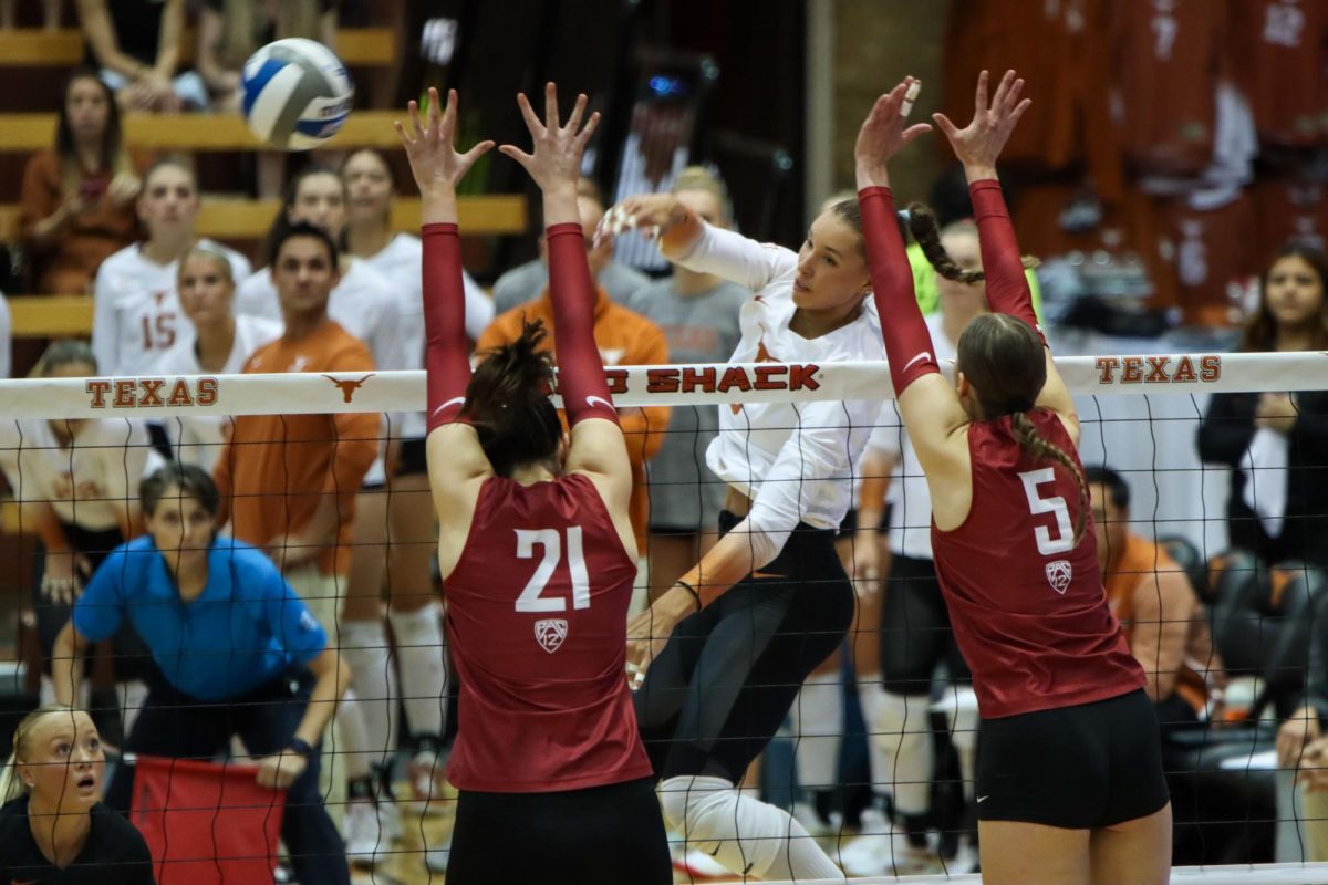 Longhorns volleyball against Washington State on Sep. 15, 2023. 