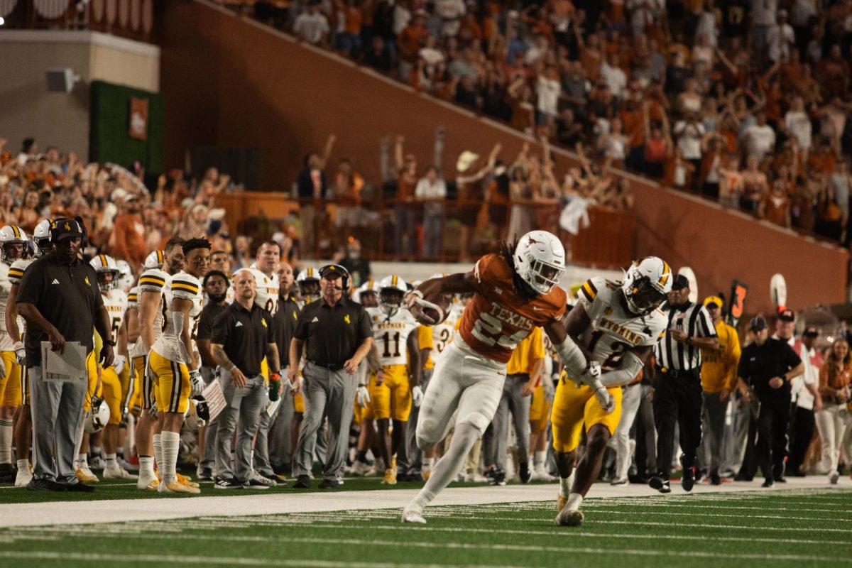 Running back Jonathon Brooks shines as Longhorn offense slumps in victory against Wyoming