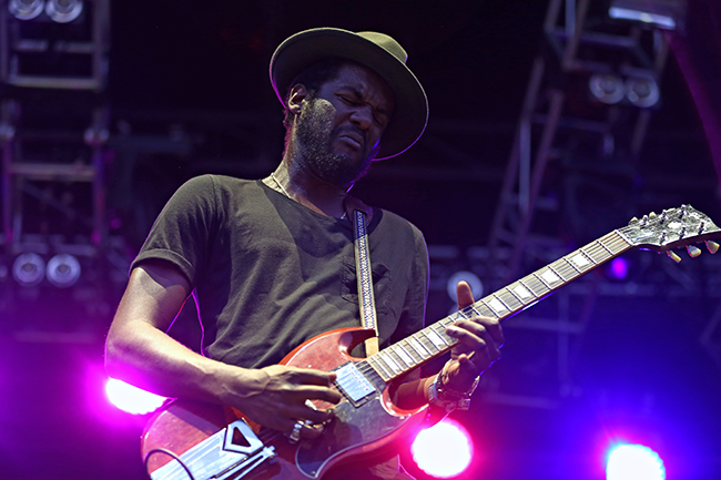 Gary Clark jr. on the first day of ACL fest on Oct. 2, 2015. 
