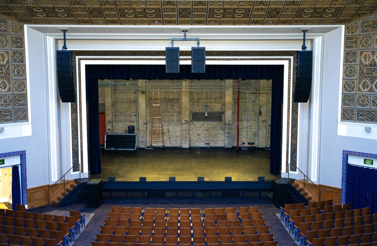 Hogg Memorial Auditorium post renovations on Oct. 31, 2023.