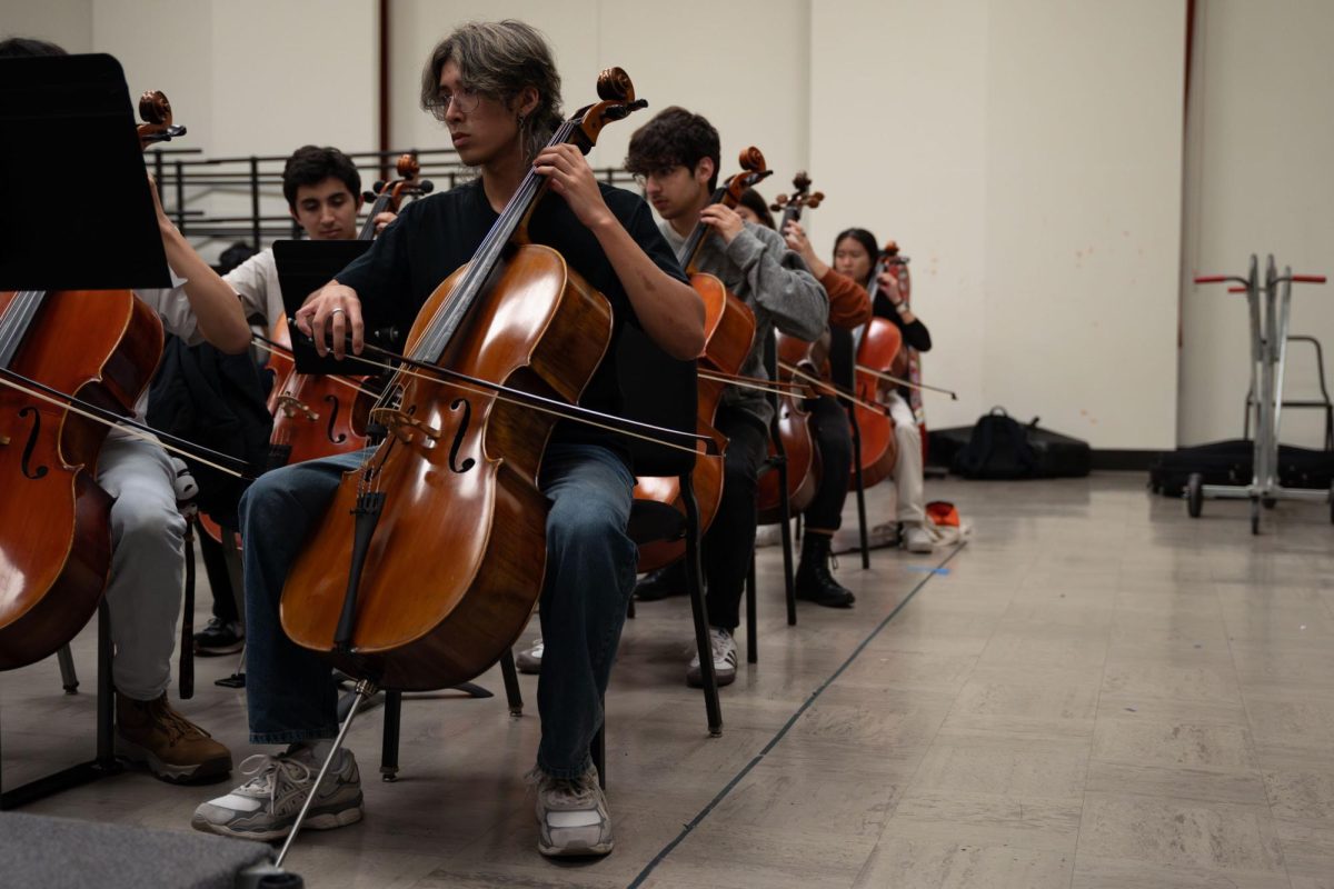 Engineering Chamber Orchestra holds its first rehearsal of 2024 in Music Building and Recital Hall on Jan. 24