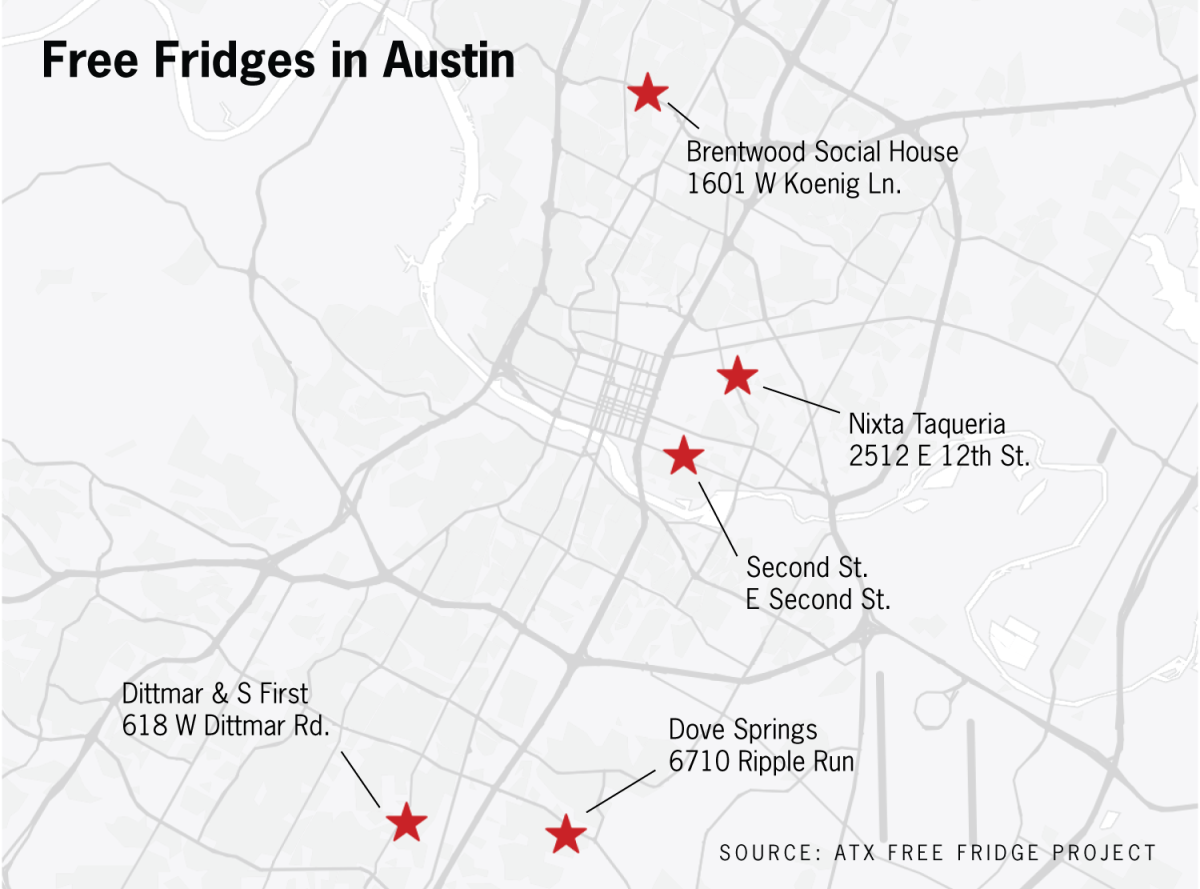 Take what you need, give what you can: Students organize free refrigerator in West Campus