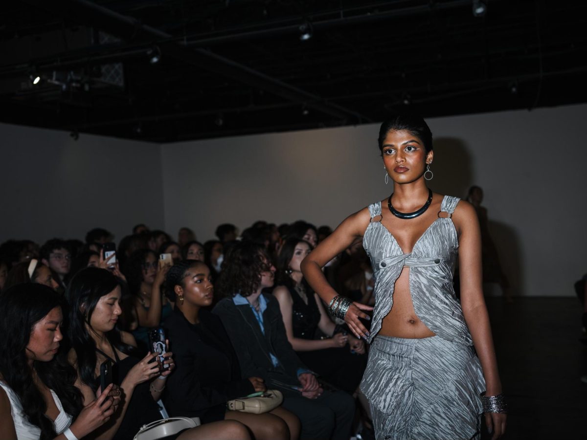 Models walk at Hook’d Magazine’s third annual fashion show on Saturday, April 13, 2023. This year’s theme was Structure, and the show was put together entirely by students who, design, model, organize and gather sponsors.