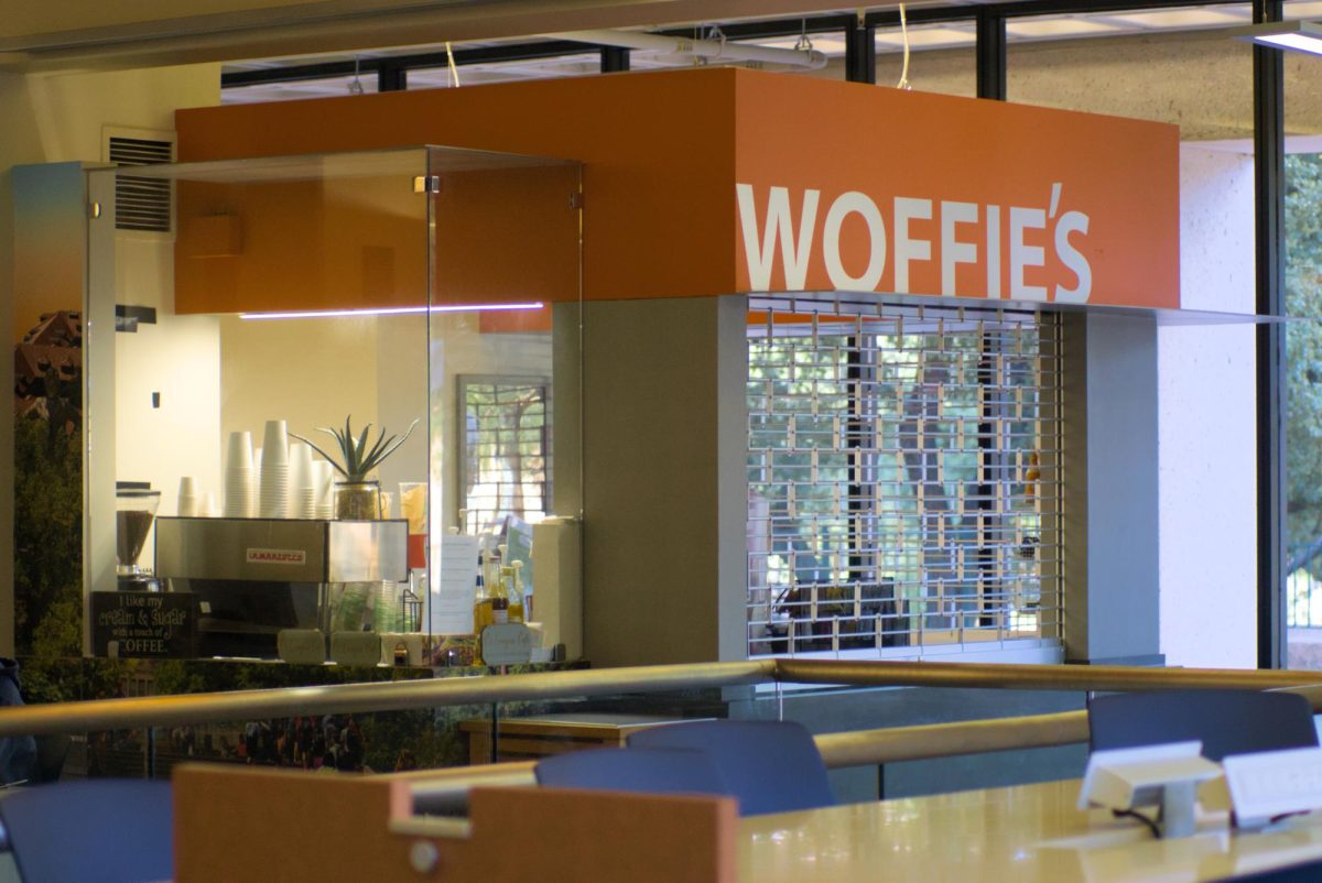 Woffies coffee shop in the Jesse H. Jones Communication Center is pictured on Sunday. 