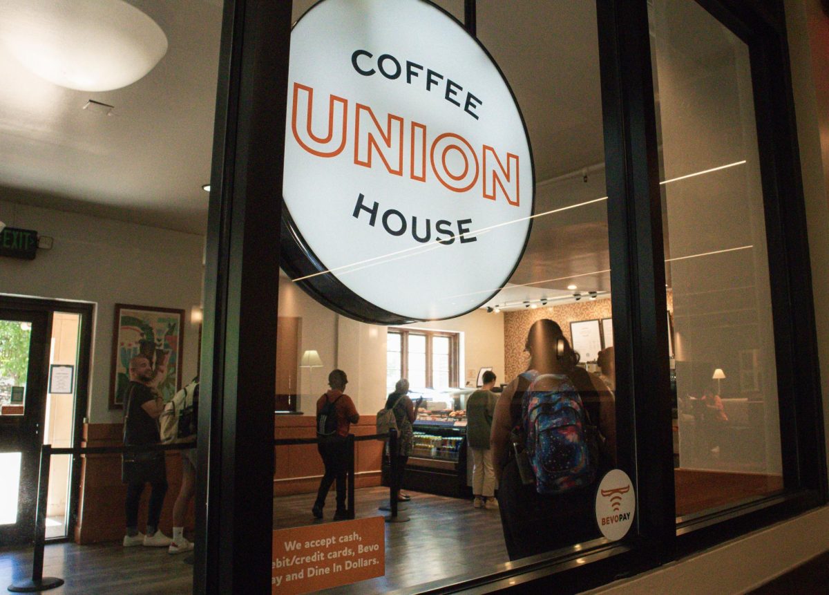 Students wait in line at the Union Coffee House on April 3, 2024.