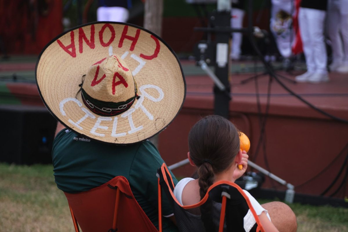 Audience enjoy Organizacion Kumbiambera's performance at Viva Mexico Sept. 14, 2024.