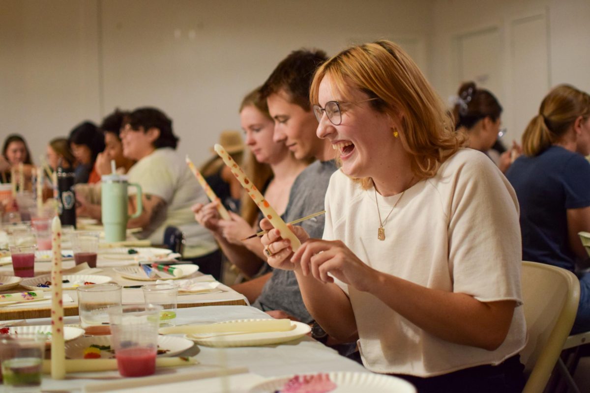 Hosted by Madi Purdy, ATX Art Nights welcomed attendees for an evening of painting tapered candles at Moontower Cider Co. on Monday, Sep 23.