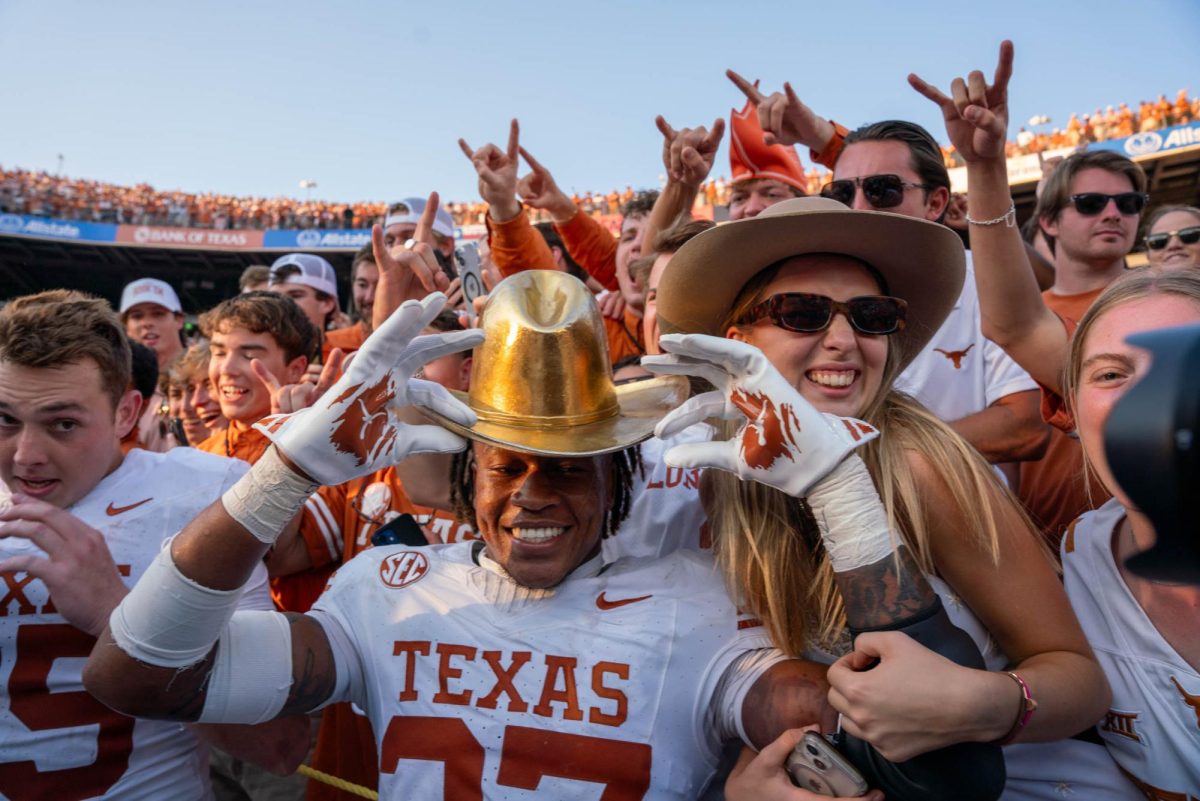 Linebacker Morice Blackwell Jr. with the golden hat on Oct. 12, 2024. 