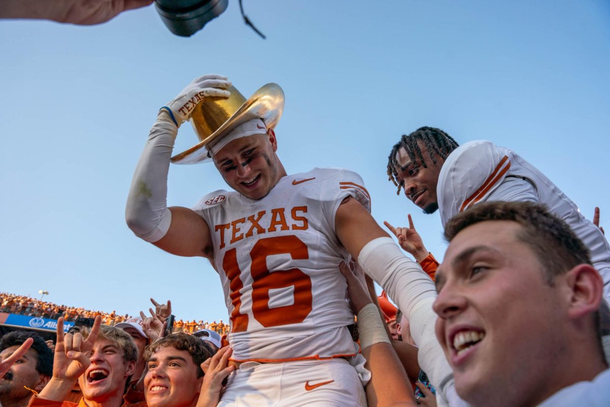 Junior defensive back Micael Taaffe with the golden hat on Oct. 12, 2024. 