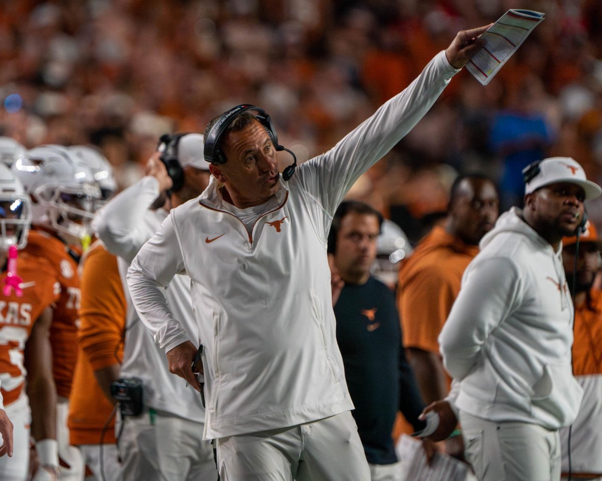 Head coach Steve Sarkisian during Texas' game against Georgia on Oct. 19, 2024. 