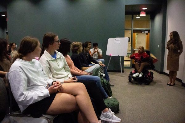 Students at the student government town hall meeting on Oct. 21, 2024.
