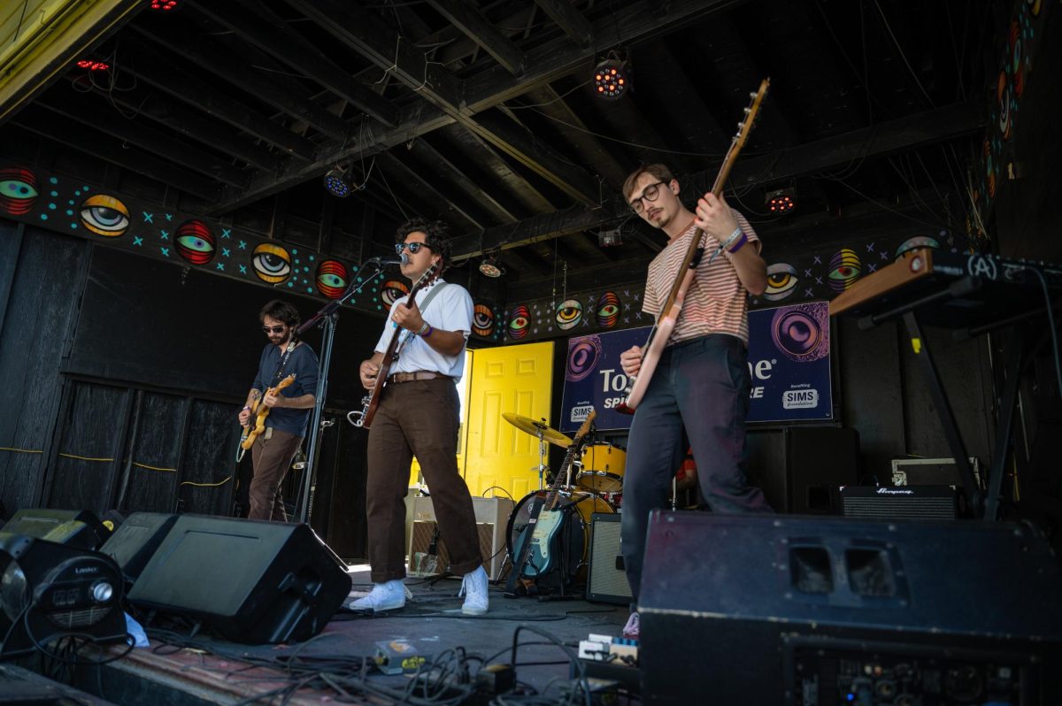 Elijah Delgado and his band perform on the Fine Wine stage at the Moondance Music Festival on October 26th, 2024.