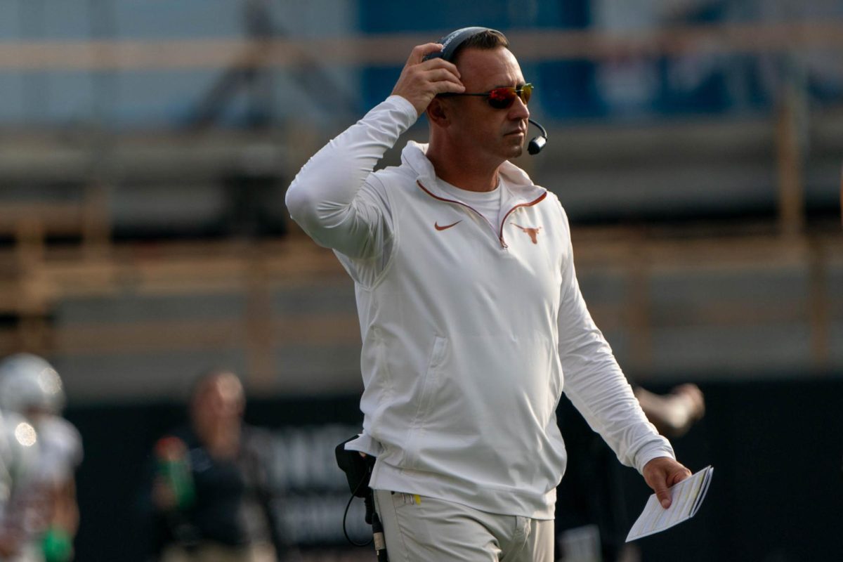 Head coach Steve Sarkisian during Texas' game against Vanderbilt on Oct. 26, 2024. 