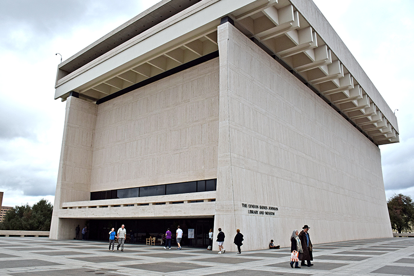 LBJ Library on Presidents' Day February 17, 2017.