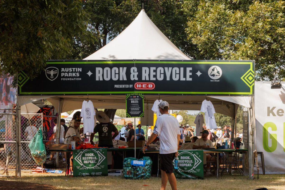 The Austin Parks foundation is attempting to bring sustainability to this years ACL through recycling. Their tent is within the festival grounds on October 5, 2024.