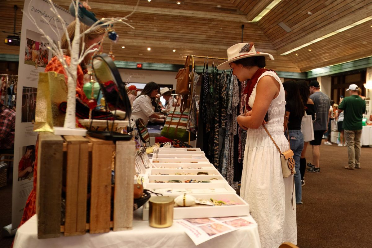 People browse at the 2024 Longhorn Market in the Alumni Center on Nov. 3.