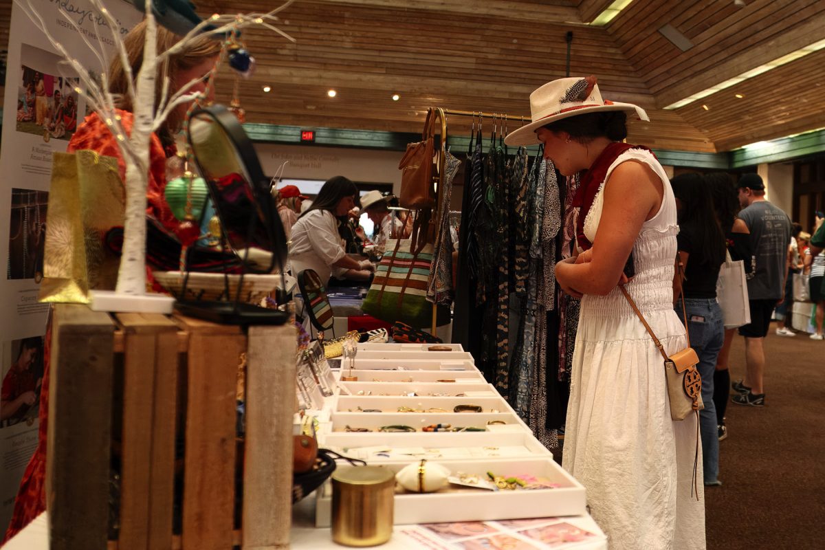 People browse at the 2024 Longhorn Market in the Alumni Center on Nov. 3.