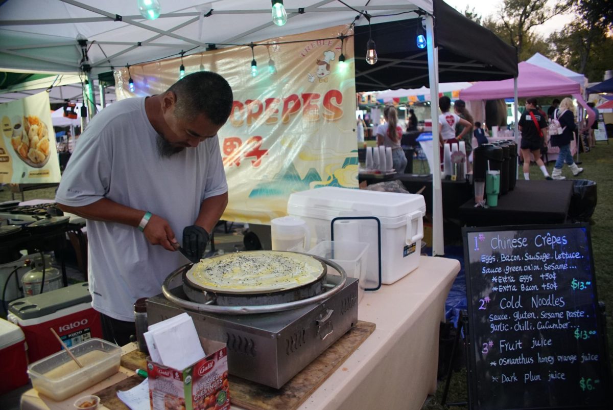 Night market street food vendors pictured at the YAR Music Festival on Nov 3, 2024. YAR Music Festival was the first music festival celebrating Asian musicians in Texas.