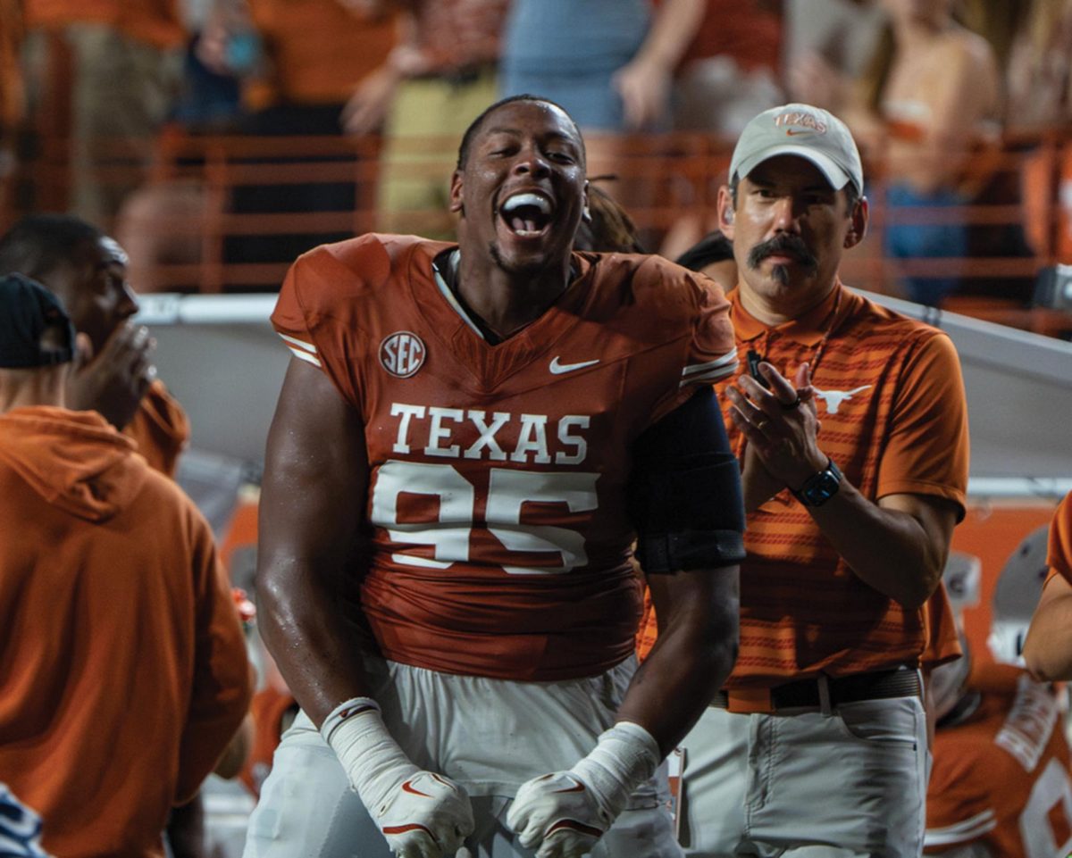 Senior defensive lineman Alfred Collins during Texas' game against UTSA on Sept. 14, 2024. 