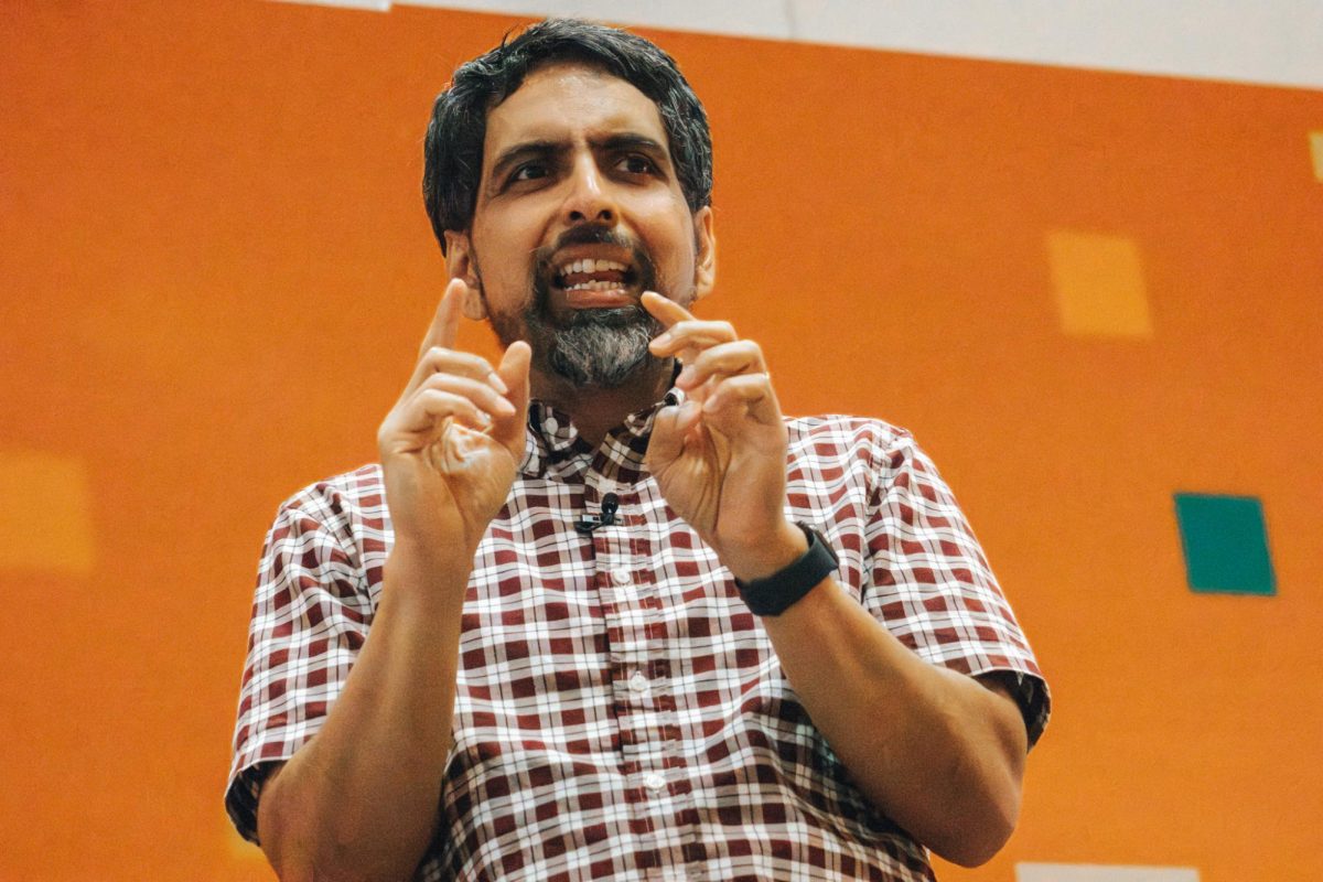 Sal Khan, founder of Khan Academy, speaks about the future of AI in education as part of the AI Live series on Nov. 15, 2024.