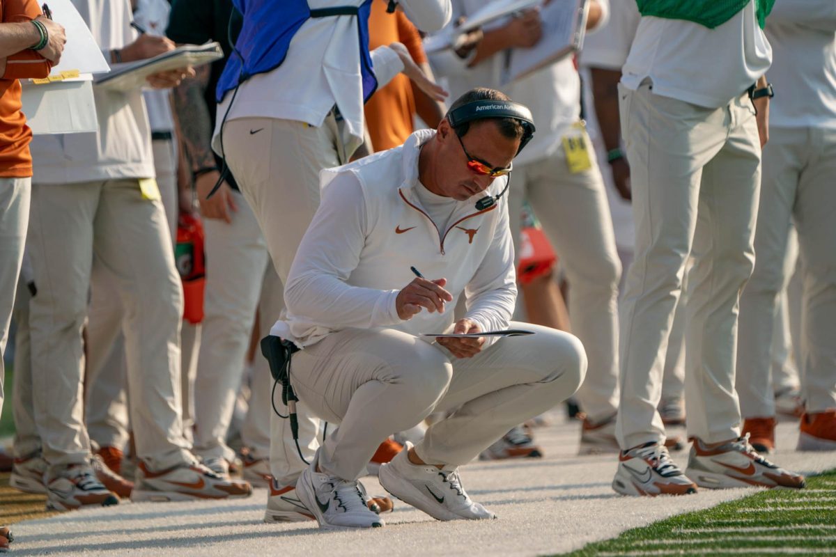 Head coach Steve Sarkisian during Texas' game against Vanderbilt on Oct. 26, 2024. 