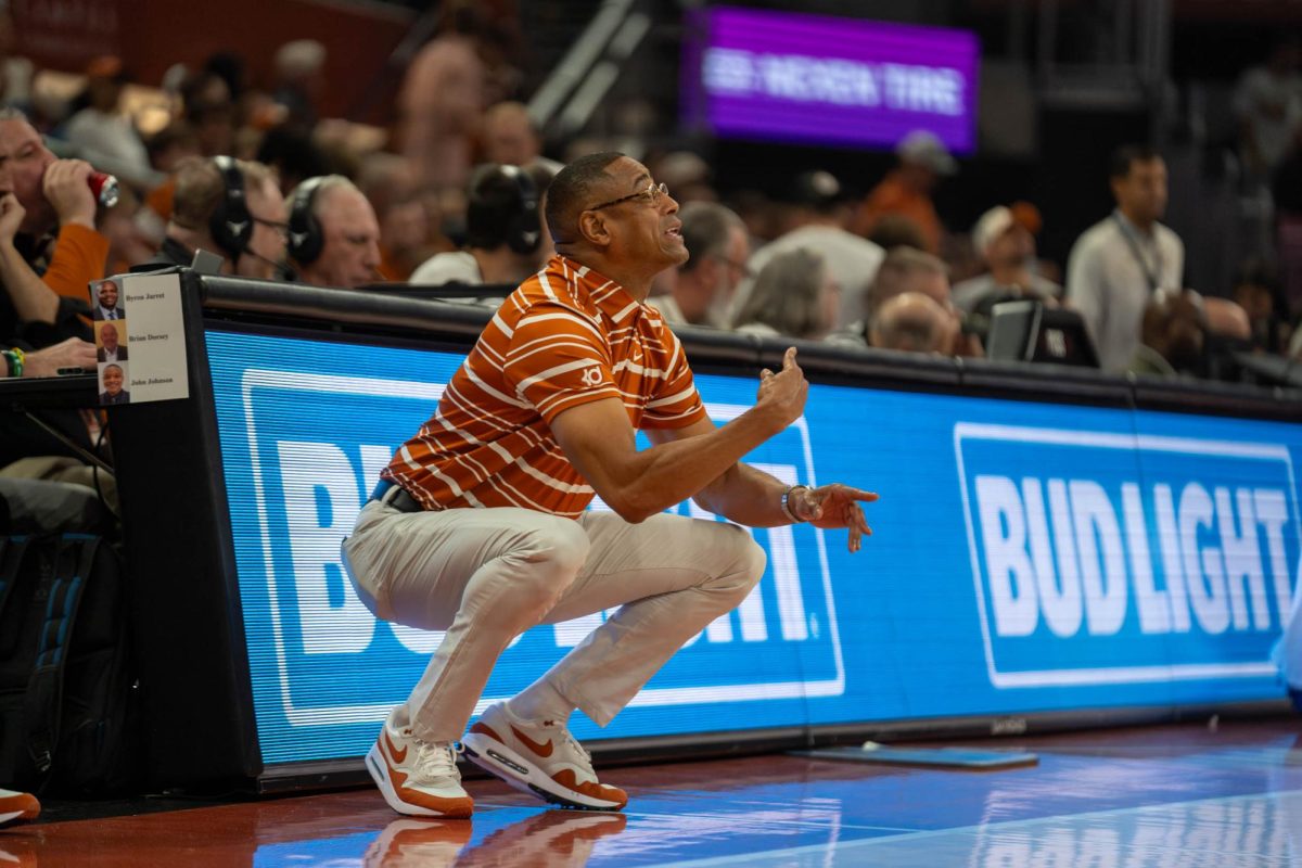 Coach Rodney Terry during Texas' game against HCU on Nov. 8, 2024.