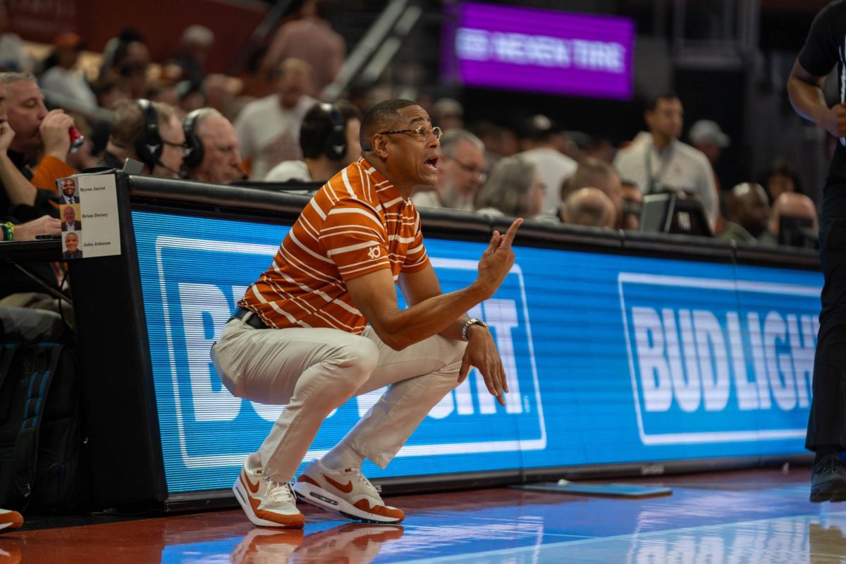 Coach Rodney Terry during Texas' game against HCU on Nov. 8, 2024.